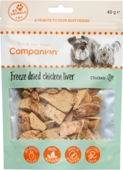 Companion Freeze dried chicken liver, kyllingelever 40 g